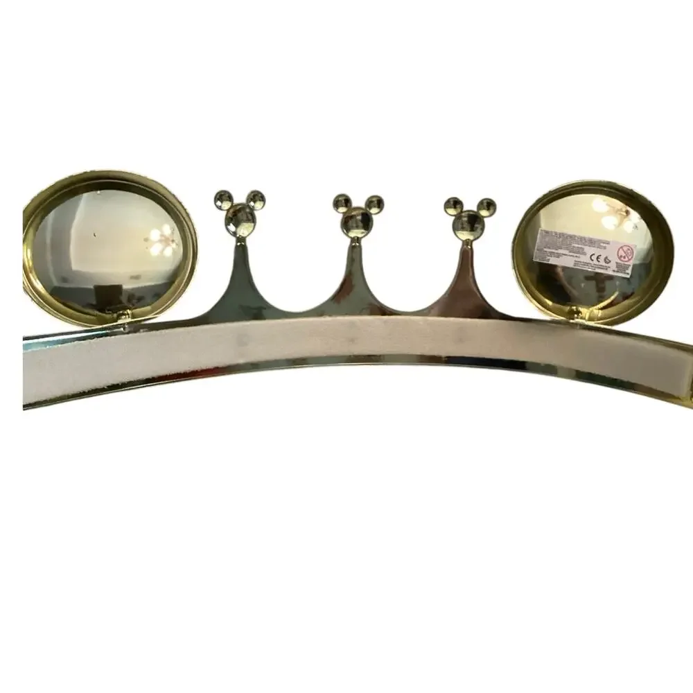 Disney On Ice Mickey Mouse Jeweled Gold Crown with Ears